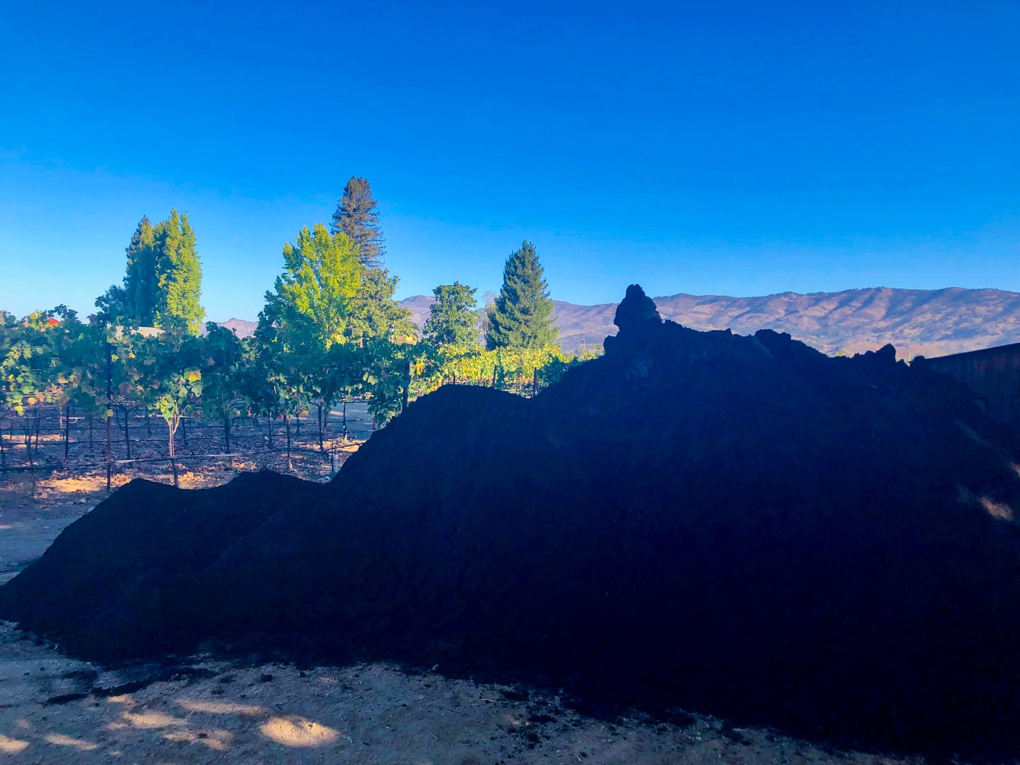 Composting at Robert Biale Vineyards