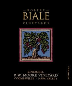 Biale R.W. Moore Vineyard Zinfandel front label